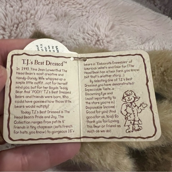 Retired Boyd’s Bear Plush. “Hugs N Kisses” Happy Anniversary Bears 6” - Picture 6 of 6